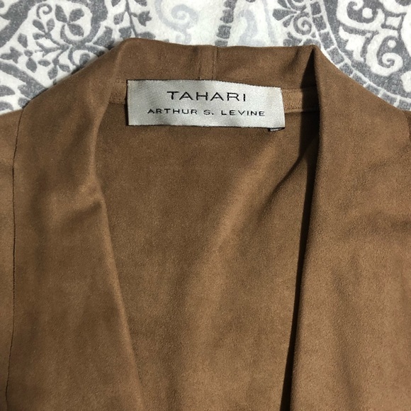 Tahari ASL Faux Suede Fringe Vest - Picture 3 of 3